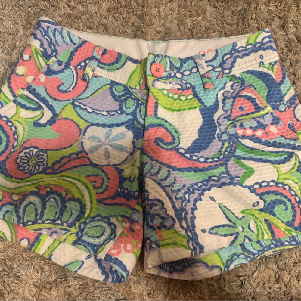 Lilly Pulitzer  Quilted Paisley Shorts - size 00